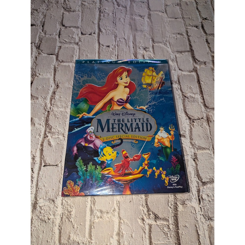 Disney The Little Mermaid DVD 2-Disc Platinum Edition Special Edition New Sealed
